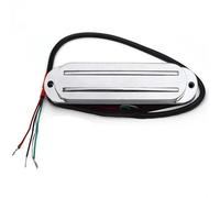 Pickup-Set Per Chitarra Elettrica ST Style Humbucker Twin Blade Pickup Mini Humbucker Dual Rail Per Sostituzione Chitarra Elettrica FD ST Multi Color 9K(Chrome)