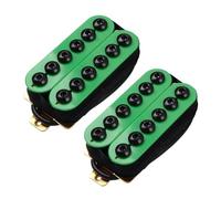Pickup Set Pickup Per Chitarra Elettrica A Doppia Bobina In Metallo Regolabile Humbucker Al Manico-7.5K E Al Ponte-15K Punk Green(B+N Set)