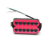 Pickup Set Pickup Per Chitarra Elettrica A Doppia Bobina In Metallo Regolabile Humbucker Punk Rosa(Bridge)
