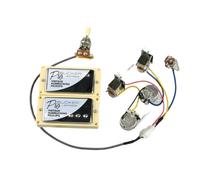 Pickup Set Pickup Per Chitarra Elettrica Pickup Humbucker Per LP Standard Con Cablaggio Pro Quick Links Silver Cover(White)