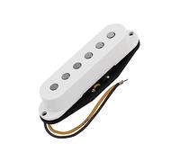 Pickup Single Coil Alnico 5 Bianco Per Pickup Al Manico/centrale/ponte Per For ST Chitarra Elettrica Pickups Set per Chitarra Elettrica (Color : Bridge)