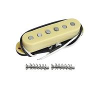 Pickup Single Coil Alnico 5 Retrò Con Palo Intrecciato Color Crema Da 52 Mm Per Accessori Per Chitarra Elettrica Pick-up Elettrico Professionale(1pc neck)