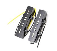 Pickup single coil per chitarra elettrica premium a 4 corde vintage nero aperto sul retro