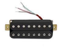 Pickup Single Coil Pickup A Doppia Bobina Per Chitarra Elettrica Pickup Per Chitarra A Doppio Blocco A 8 Corde Pickup Per Chitarra Nero Con Telaio(Black,Neck)