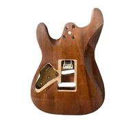 Pickup SSS In Acero Fiammato Rosso Per Corpo Chitarra ST Parti Di Ricambio Fai Da Te In Legno Massello Di Sequoia Non Finito Con Rilegatura In Legno