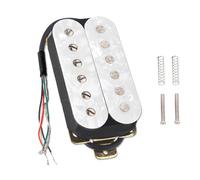 Pickup Standard Per Chitarra Pickup Per Chitarra Acustica Elettrica A Sei Corde Doppia Bobina Con Parte Superiore Colorata Accessori Per Strumenti(White,Bridge)