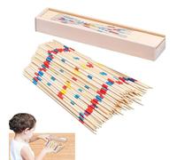 Pickup Sticks - Classico Gioco Di Abilità In Legno Da 31 Pezzi, Set Di Intrattenimento Tradizionale Per Famiglie, Attività Di Coordinazione Motoria Fine, Collezione Di Sfide Da Tavolo Vintage | Scatol