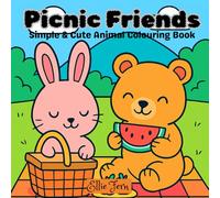 Picnic Friends: Simple & Cute Animal Colouring Book