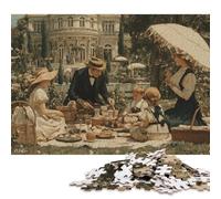 Picnic in Famiglia Puzzle in Legno 300 Pezzi Puzzle Adulto Per Gioco Familiare Regalo Per Amore E Amico Divertimento Gioco Decorazione Interna Unica Stress Relief 300pcs (40x28cm)