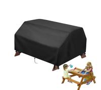 Picnic Table Cover - Outdoor Picnic Table Cover, Outdoor Furniture Protector Covers With Adjustable Elastic Strap | Oxford Cloth Furniture Protection For Garden Yard Courtyard Backyard