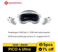 PICO 4 Ultra VR MR Cuffie Occhiali VR wireless 3D 6DOF Display 4K per realtà virtuale per giochi a vapore Mac Windows Mobile All-in-one