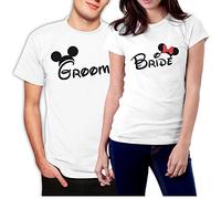 PicOnTshirt Magliette Coppia Divertenti Lui e Lei, Set di 2 T-Shirt Abbinate, Idea Regalo Matrimonio, Anniversario, Fidanzati