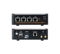 PICOPC Perfect pfSense, Sophos, Untangle, Ubuntu, ClearOS, Monowall, Debian etc Atom E3845 With AES-NI, 4 LAN 1 COM Wifi HD Fanless Firewall Appliance Router (4GB RAM, 64GB mSATA SSD)
