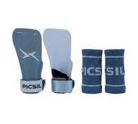 PICSIL Hawk Grips V2 - Calleras Senza Magnesite, Presa su Barre Pulite, Triplo Strato, Include Polsini e Borsa Traspirante - Indigo, G+