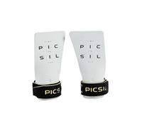 PICSIL - Paracalli Condor, Grips Professionali per Protezione delle Mani, Uso con Magnesio, Manopole per Cross Training, Calistenics, Fitness e Ginnastica (Bianco, G)