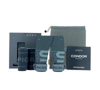 PICSIL - Paracalli Condor, Grips Professionali per Protezione Mani, Uso con Magnesio, con Astuccio e Polsini, Ideale per Cross Training, Calistenics, e Fitness (Midnight, G)