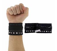 PICSIL - Polsiere Palestra 5 cm con Fascia Regolabile, Supporto Polso per Cross Training, Boxe e Calisthenics (Moonless)