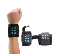 PICSIL Polsiere per Cross Training, Supporto del Polso con Presa Pollice, Realizzate in Nylon Elastico, Ideali per Body Building, Box, Calistenia, Palestra, Prevengono Tendiniti, Unisex