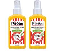 PicSol - Spray antizanzare Citronella/Citriodiolo attivo 100% vegetale (Confezione da 2)