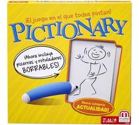 Pictionary Disegna l'Indizio della Carta e Prova ad Indovinare, Gioco di Carte per Serate in Famiglia e con Amici, con Pennarelli e Lavagnette Inclusi, Versione Spagnola, 8+ Anni, DKD51