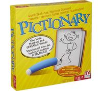 Pictionary, gioco da tavolo Mattel Games, gioco da disegno per bambini e adulti, per serate di gioco con pennarelli cancellabili a secco e lavagne.