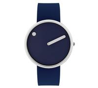 PICTO® 40 mm/quadrante blu notte/cinturino in TPU bio blu notte, Blu, 40 mm, Design danese