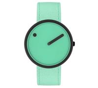 PICTO® 40 mm/quadrante verde Pacifico/cinturino riciclato verde pacifico, Verde, 40 mm, Design danese