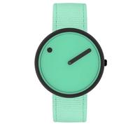 PICTO® 40 mm/quadrante verde Pacifico/cinturino riciclato verde pacifico, Verde, 40 mm, Design danese