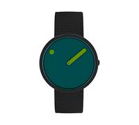 Picto Unisex-Uhren Analog Quarz One Size Zwart Groen 32018719