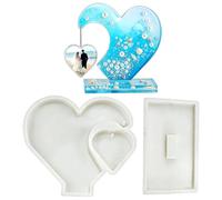 Picture Frame Mold, Heart Shape Desk Decor Casting Moulds, DIY Epoxy Resin | DIY Epoxy Resin Mould For Artists Beginners Art Teachers Hobbyists Craft Lovers Home Apartment Office Workshop