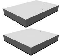 Picture Frame Set for 4x6 and 5x5 Photos - Recessed Design with Dual Mount