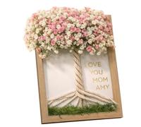 Picture Frames - Mothers Day Wooden Display Home Decor | Rustic Family Photo Frame Decor | for Mom Her Study Room Bedroom Office Hallway Entryway Birthday Party