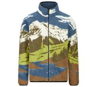 Picture Organic Clothing - Giacca di pile da uomo - Hafdals Fleece Cloudy Landscape Sherpa per Uomo in Poliestere Riciclato - Taglia L - Marrone