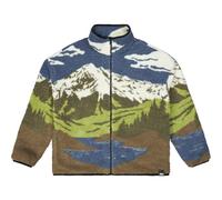 Picture Organic Clothing - Giacca di pile da uomo - Hafdals Fleece Cloudy Landscape Sherpa per Uomo in Poliestere Riciclato - Taglia M - Marrone