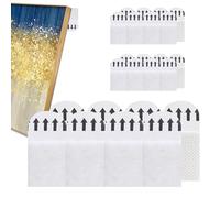 Picture Hanging Strips - Heavy Duty Adhesive Wall Mounts For Frames, Photos & Artwork, 12 Pairs Poster Strips | Damage-Free Refill Mounting For Home, Office, Dorm, Gallery Display