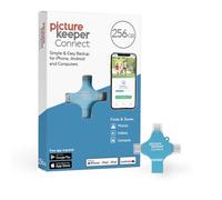 Picture Keeper Connect for iPhone, Android, USB-C, PC & Mac - Chiavetta USB da 256 GB di backup per foto, video, contatti, unità flash drive, memoria esterna - 256 GB, turchese