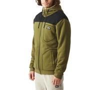 Picture Organic Clothing - Felpa da uomo in cotone biologico con cappuccio - Basement Plush Zip Hoodie Tobacco per Uomo - Taglia L - Kaki