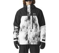Picture Organic Clothing - Giacca da sci impermeabile e traspirante - Jomoh Jkt Snowy Pine Print per Uomo in Pelle - Taglia L - Bianco
