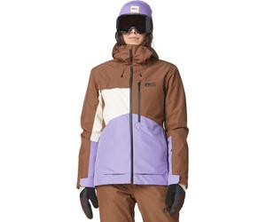 Picture Organic Clothing - Giacca da sci impermeabile e traspirante - Seen Jkt Cocoa Brown Paisley per Donne in Pelle - Taglia S - Marrone