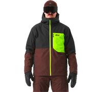 Picture Organic Clothing - Giacca da sci - Nitric Jkt Chicory Coff Lime per Uomo in Pelle - Taglia S - Marrone