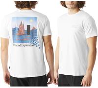 Picture Organic Clothing - T-shirt in cotone biologico - Romain Figaro Tee White per Uomo in Cotone - Taglia L - Bianco