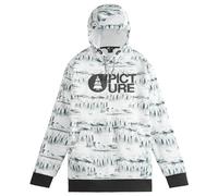 PICTURE ORGANIC Park Tech Printed M - felpa con cappuccio - uomo S White/Black man Recycled Polyester,Global Recycled Standard,Oeko-Tex 100,Recycled Materials