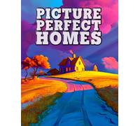 Picture Perfect Homes: A coloring book for adults, teens, and older children featuring detailed illustrations of traditional and modern homes-perfect for relaxation, stress relief, and mindfulness.