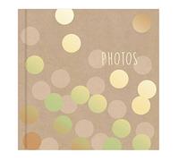 Picture This Album fotografico con copertina in carta kraft, design a pois, contiene 200 foto da 15,2 x 10,2 cm, colore: oro (7590)