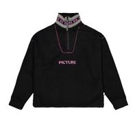 Picture - Women's Cylla Crop 1/4 Fleece - Pullover in pile M nero