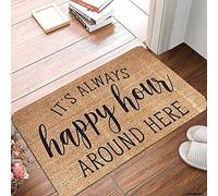 Picture04 - Zerbino con scritta in inglese "It's Always Happy Hour Around Here", antiscivolo, per casa, casa, casa, casa, casa, casa, casa, casa, cucina, patio, saluto anteriore, portico, 76 x 45 cm