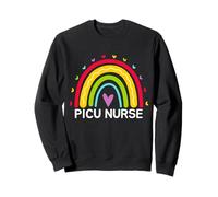 PICU Nurse Nursing Fun Rainbow Unità di terapia intensiva pediatrica Felpa