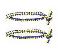 Picysa 2 Pezzi di Collane di Nastro di Laurea Elegante Collana Intrecciata Accessorio per Feste di Laurea Cerimonie Poliestere 120 Cm (Oro blu)