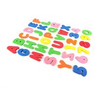 Picysa 36 Pezzi Adesivi Galleggianti per Vasca da Bagno, Lettere e Numeri in Schiuma Morbida e Resistente per Bambini Che Imparano Giocattoli Divertenti per il Bagnetto 5,5 Cm X 7, Cm (Come mostrato)