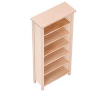 Picysa Biblioteca in miniatura per la casa delle bambole, scala 1:12, Simulazione di mobili per la decorazione della casa delle bambole (Biblioteca semplice)